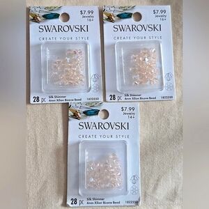 84 Swarovski Silk Shimmer Crystal Beads